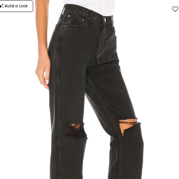 Revolve RE/DONE Originals High Rise Loose Jeans - Picture 3 of 7